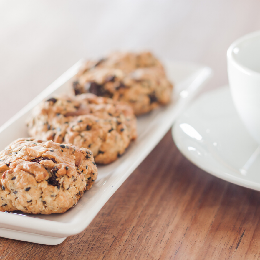 Recette de biscuits céto aux pépites de chocolat noir
