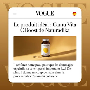 Camu Vita-C Boost dans Vogue : le produit idéal pour la peau et le collagène