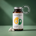 Flacon de DuoWell D3+K2 de Naturadika, vitamine D3 avec vitamine K2 MenaQ7®, 30 gélules