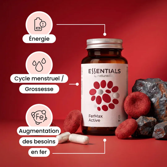 Quand prendre FerMax Active : énergie, cycle menstruel ou grossesse et augmentation des besoins en fer