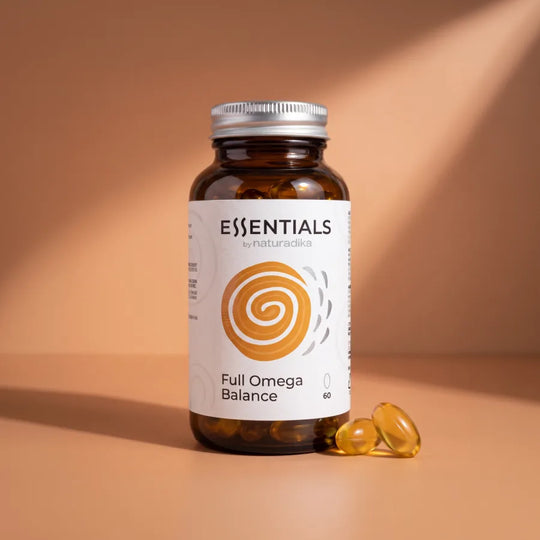Full Omega Balance de Naturadika — flacon de 60 capsules molles d'Oméga-3 EPA et DHA