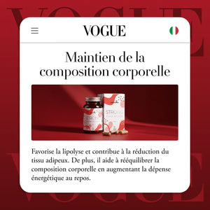 Piper Nigrum Strong dans Vogue : maintien de la composition corporelle