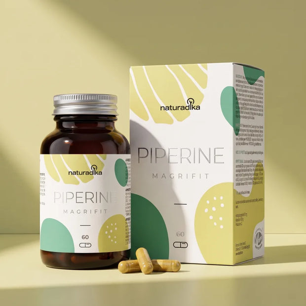 Magrifit Piperine de Naturadika — flacon de 60 gélules avec son étui