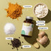 Ingrédients de Magrifit Piperine : curcuma, probiotiques, gingembre, caféine et pipérine