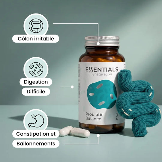 Bienfaits de Probiotic Balance : côlon irritable, digestion difficile, constipation et ballonnements