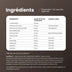Ingrédients de Viboost Men Complex : L-arginine, ginseng, tribulus, maca, pin, coenzyme Q10, zinc et vitamines