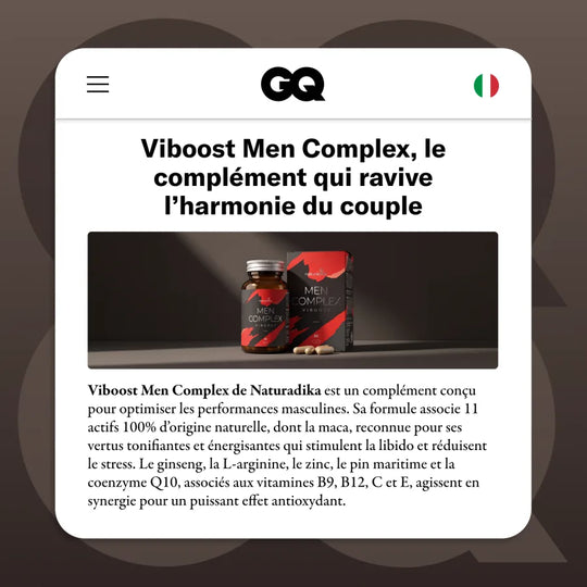 Viboost Men Complex dans GQ : le complément qui ravive l'harmonie du couple